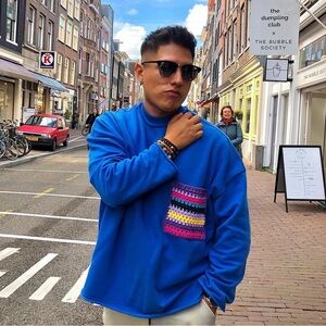 Zara Sweatshirt with Crochet Pocket